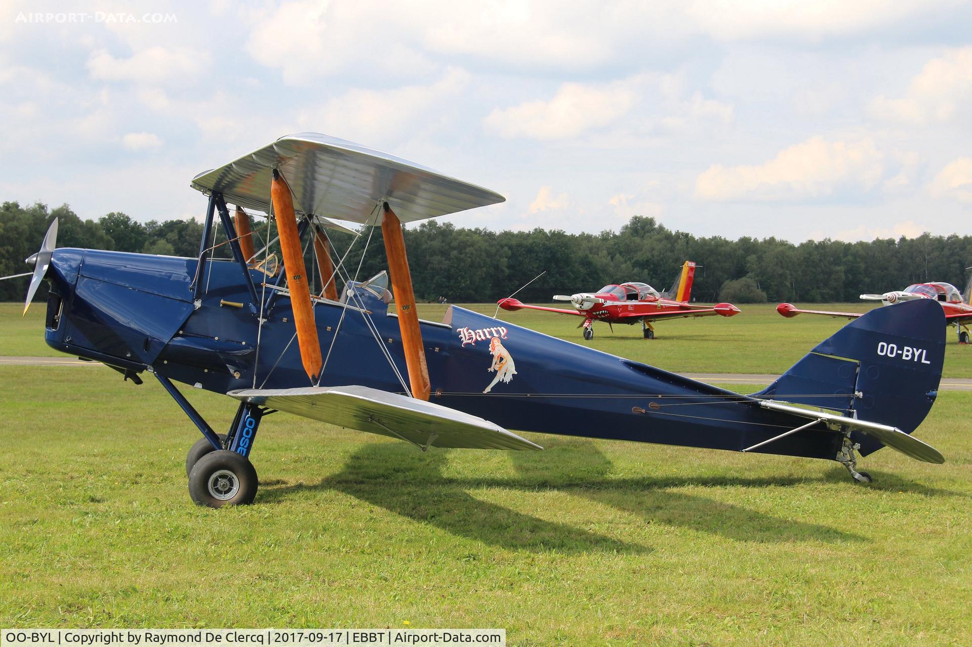 OO-BYL, De Havilland DH-82A Tiger Moth II C/N 3882, Flying Festival at Brasschaat.