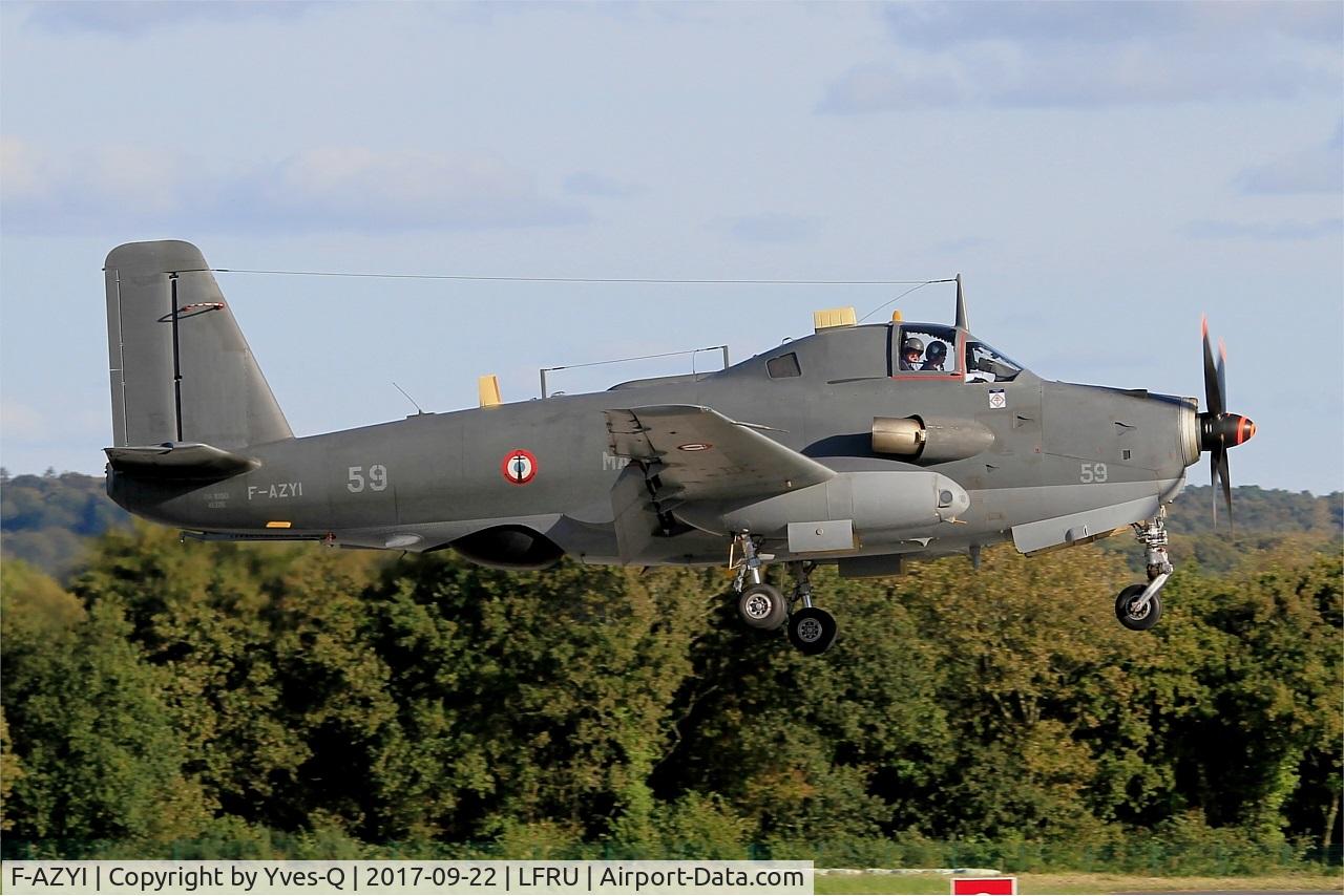F-AZYI, 1959 Breguet Br.1050 Alize C/N 59, Breguet Br.1050 Alizé, On final rwy 23, Morlaix-Ploujean airport (LFRU-MXN) Air show 2017