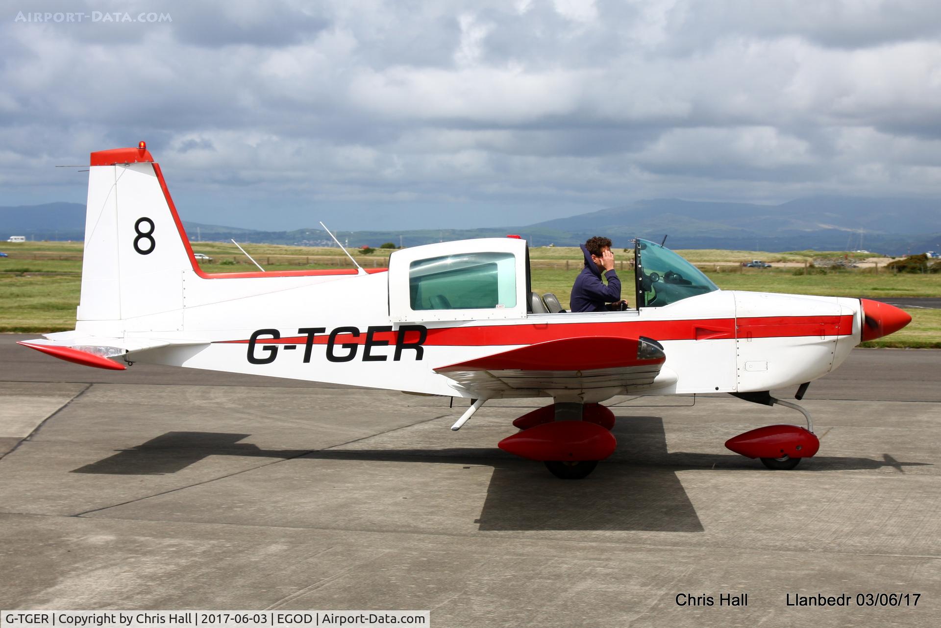 G-TGER, 1978 Gulfstream American AA-5B Tiger C/N AA5B-0952, Royal Aero Club 3Rs air race at Llanbedr
