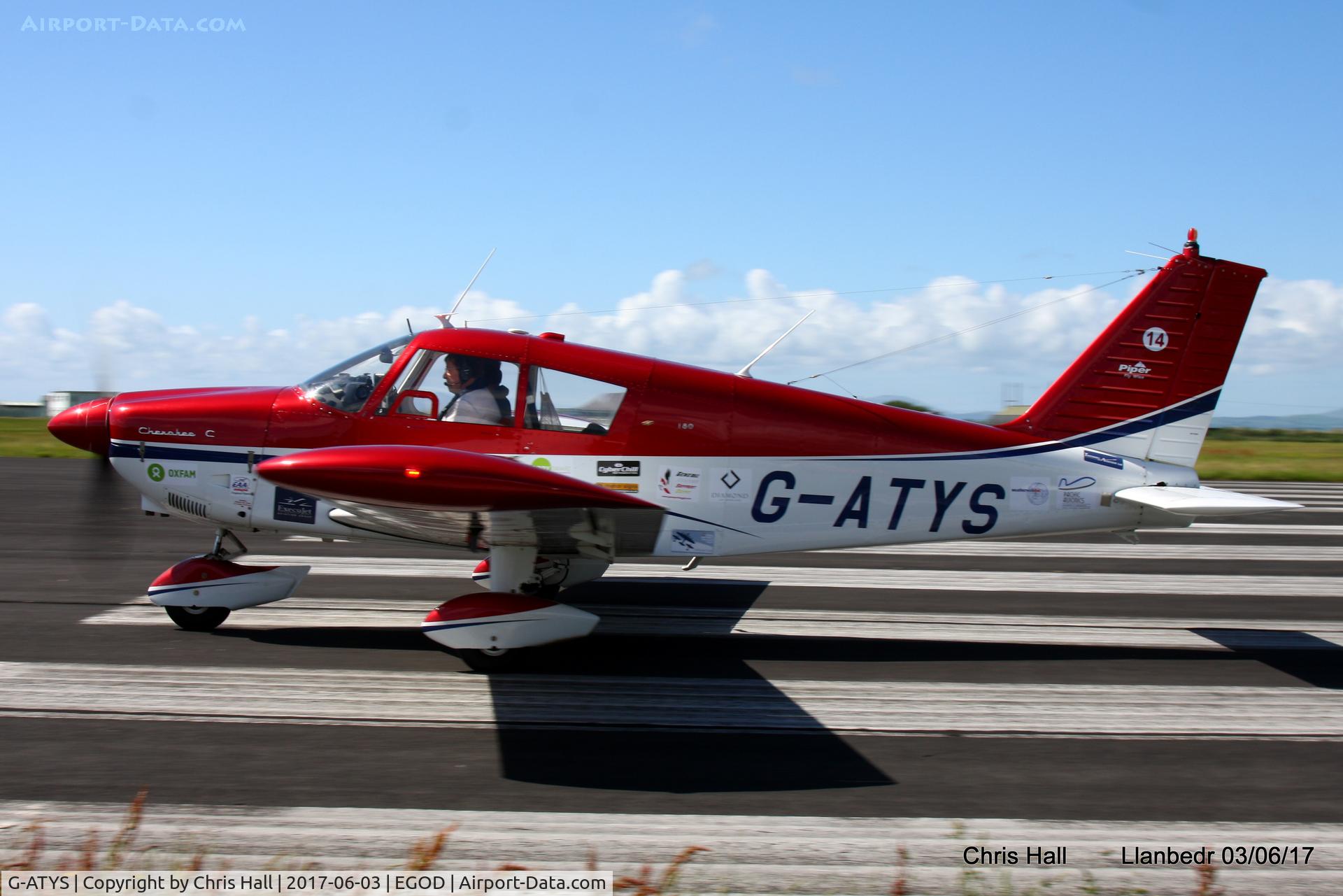 G-ATYS, 1966 Piper PA-28-180 Cherokee C/N 28-3296, Royal Aero Club 3Rs air race at Llanbedr