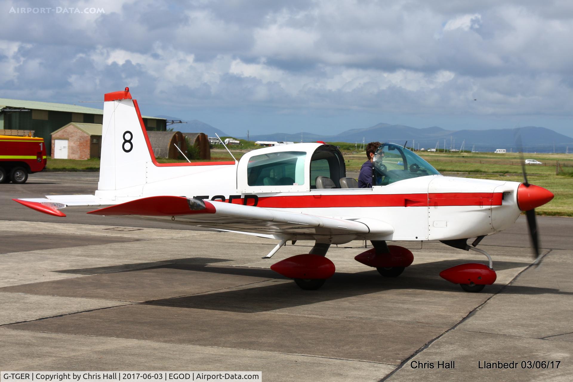 G-TGER, 1978 Gulfstream American AA-5B Tiger C/N AA5B-0952, Royal Aero Club 3Rs air race at Llanbedr