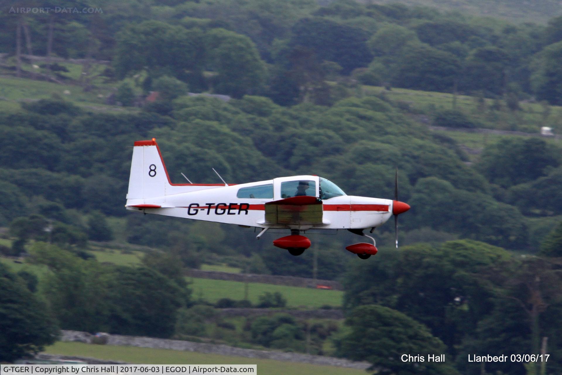 G-TGER, 1978 Gulfstream American AA-5B Tiger C/N AA5B-0952, Royal Aero Club 3Rs air race at Llanbedr