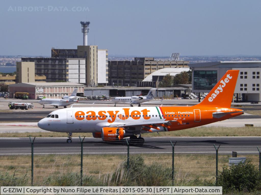 G-EZIW, 2005 Airbus A319-111 C/N 2578, Landing.