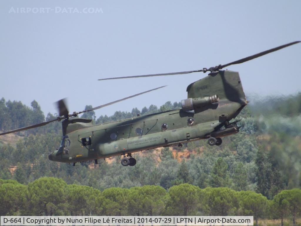 D-664, Boeing CH-47D Chinook C/N M.3664/NL-004, During the Hot Blade 2014.