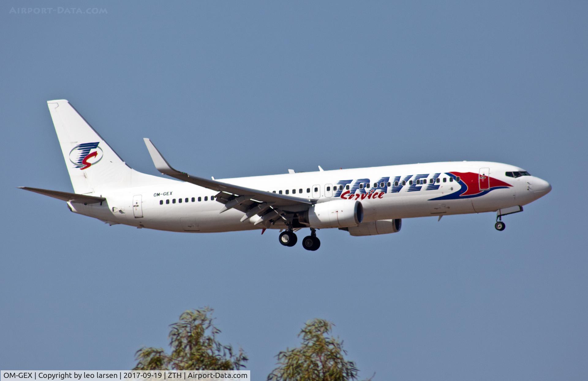 OM-GEX, 1999 Boeing 737-8AS C/N 29919, Zakynthos 19.9.2017