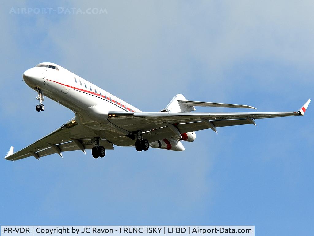 PR-VDR, 2010 Bombardier BD-700-1A10 Global Express C/N 9018, Cia Vale do Rio Doce landing runway 23