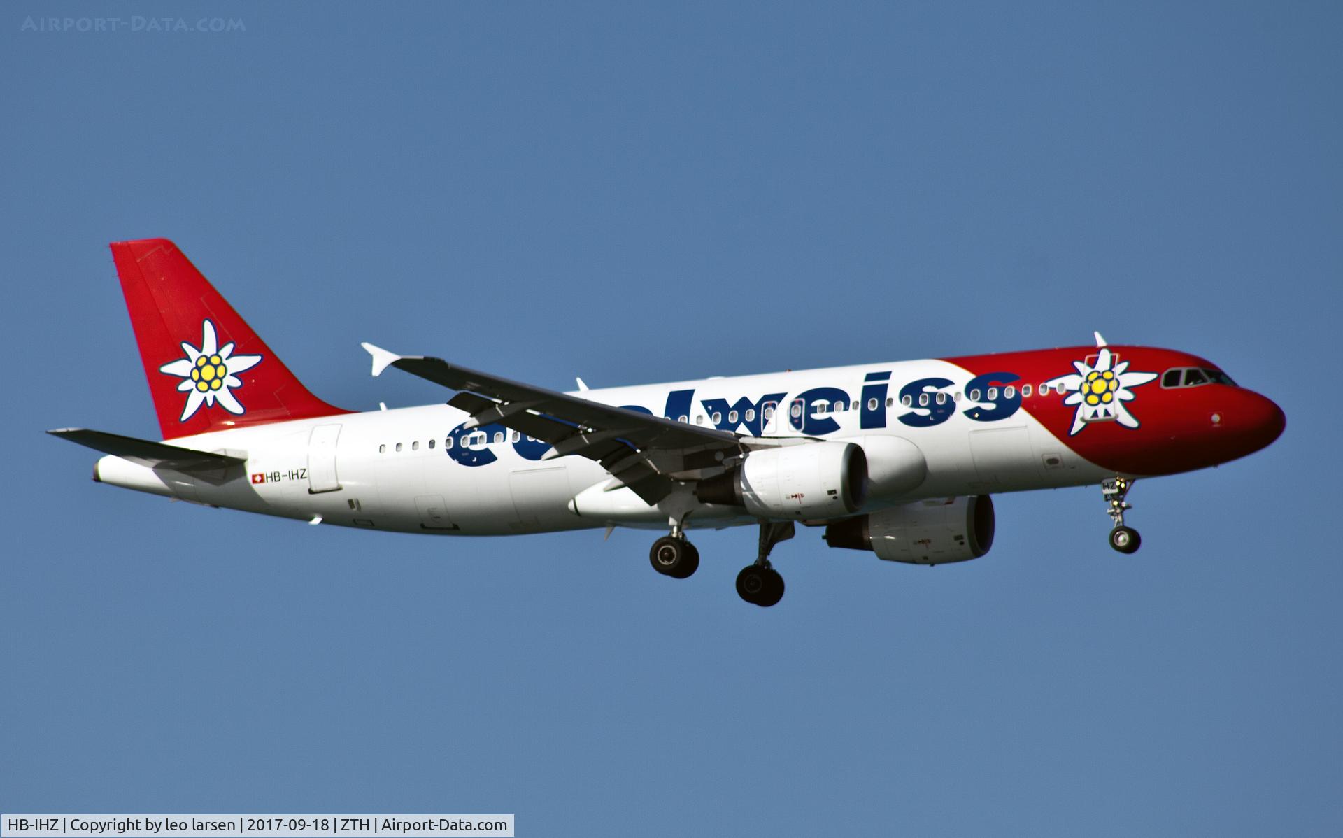 HB-IHZ, 1999 Airbus A320-214 C/N 1026, Zakynthos 18.9.2017 app to R-34
