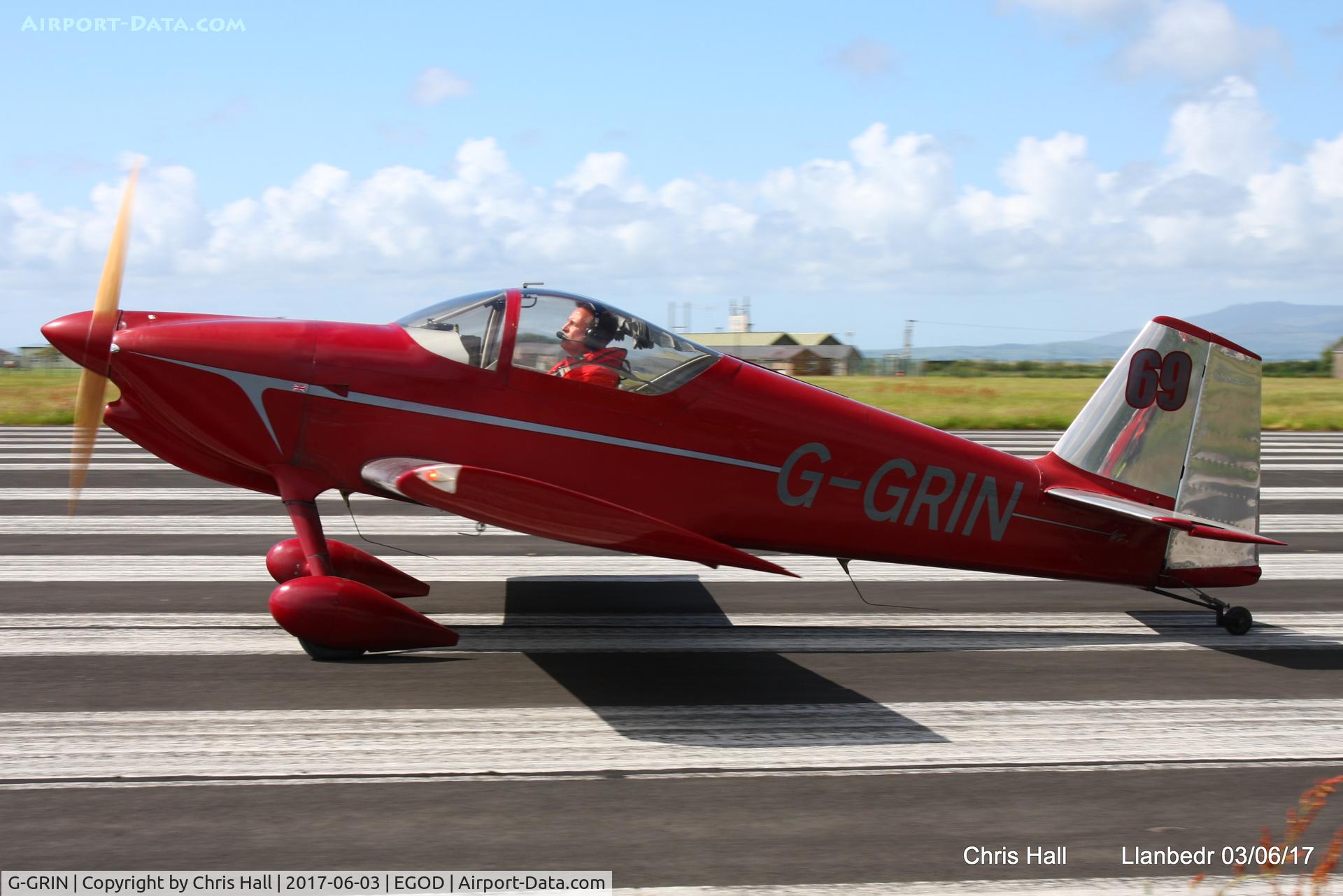 G-GRIN, 1999 Vans RV-6 C/N PFA 181-12409, Royal Aero Club 3Rs air race at Llanbedr