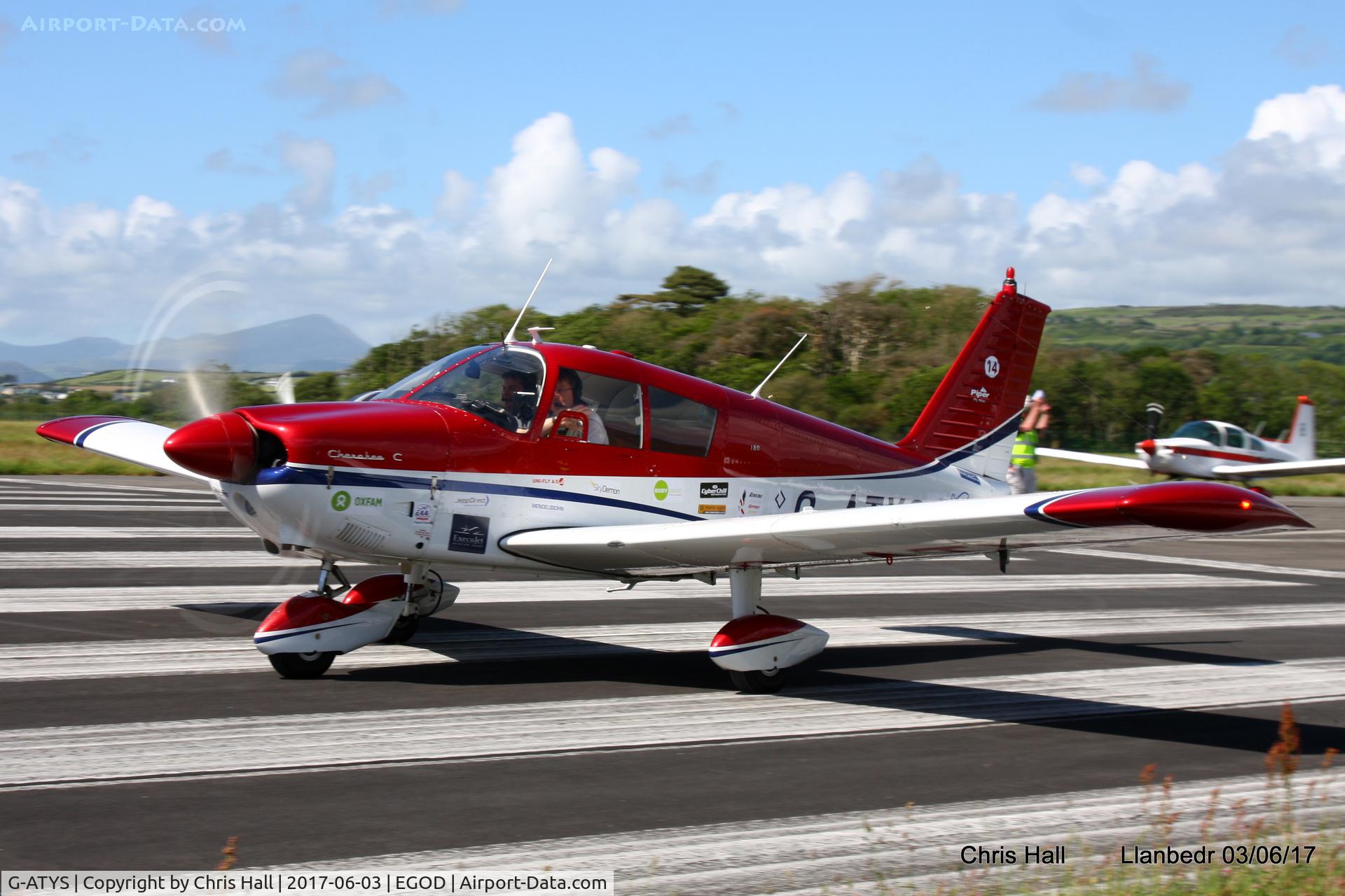 G-ATYS, 1966 Piper PA-28-180 Cherokee C/N 28-3296, Royal Aero Club 3Rs air race at Llanbedr