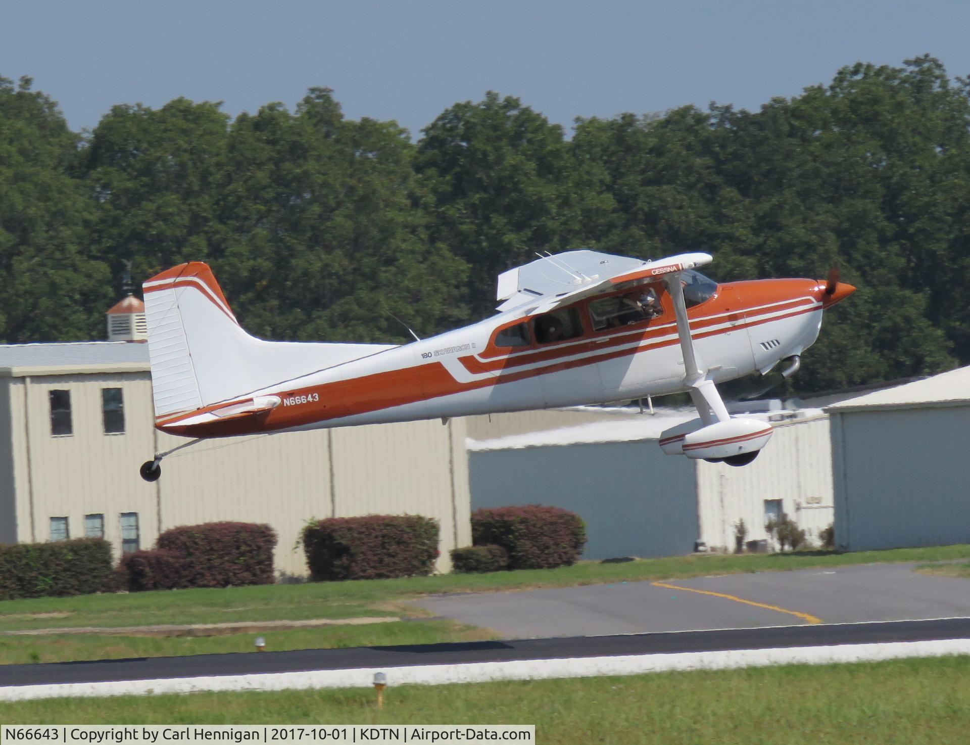 N66643, 1978 Cessna 180K Skywagon C/N 18052952, Take off runway 14