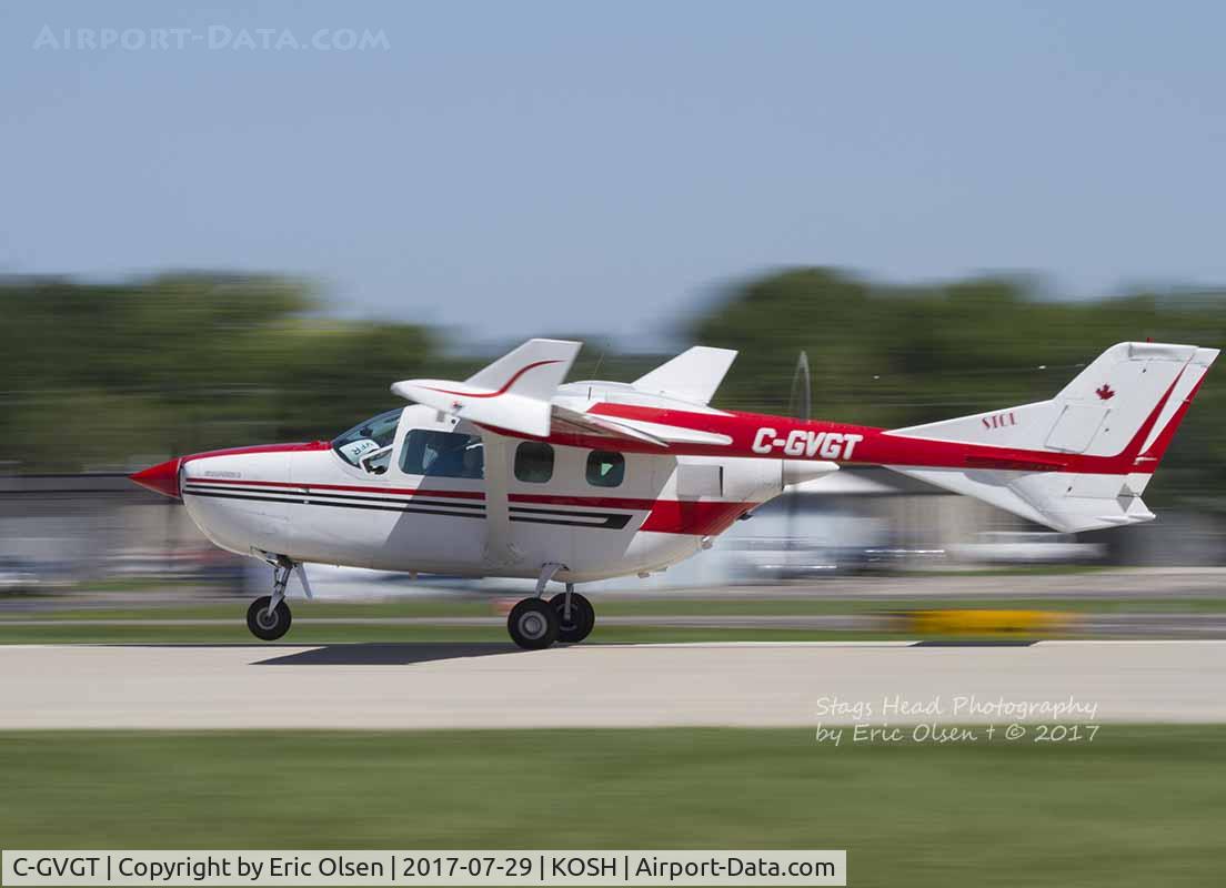 C-GVGT, 1977 Cessna 337G Super Skymaster C/N 37701804, Cessna 337 taking off at Airventure