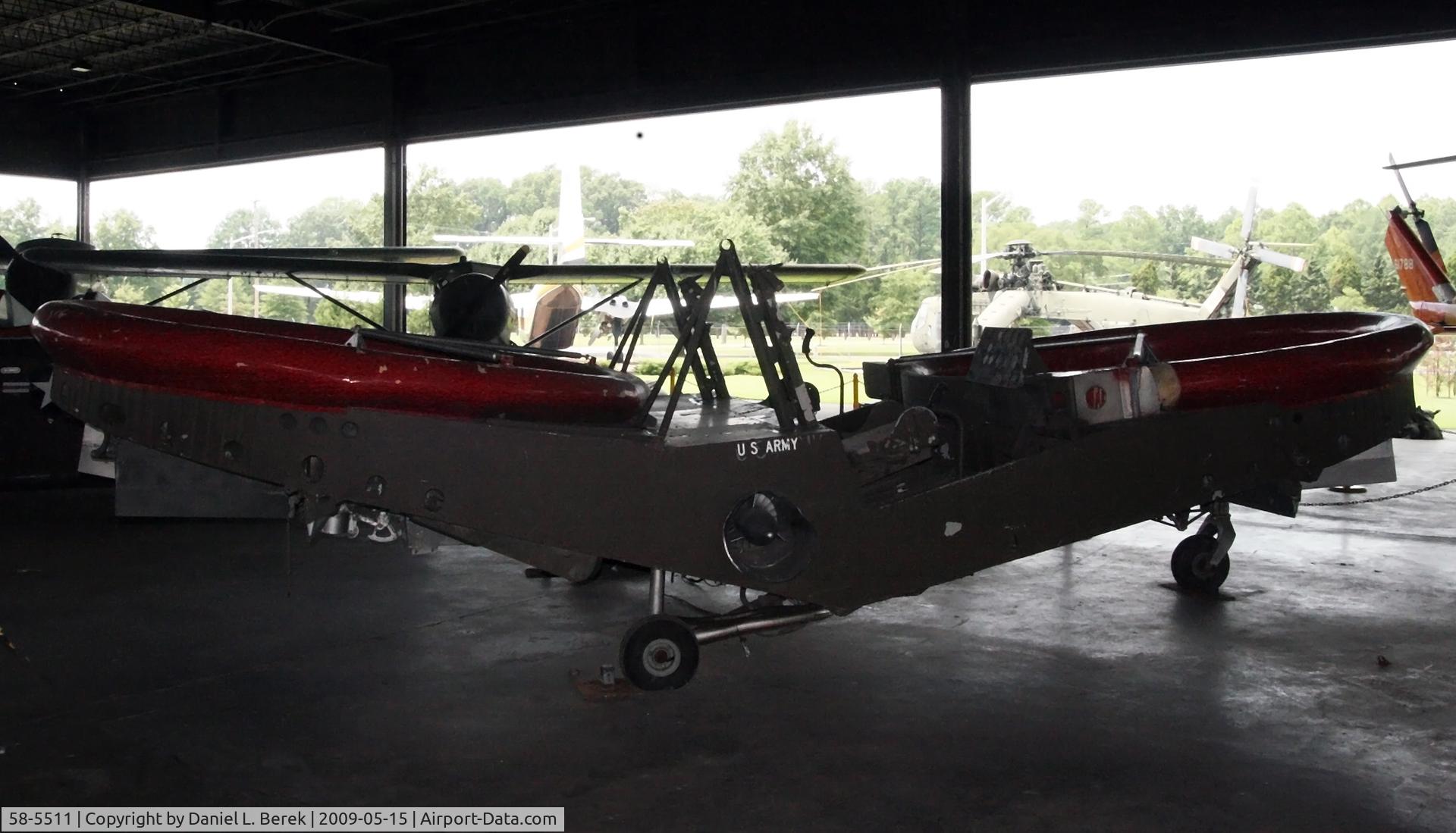 58-5511, Piasecki VZ-8 C/N Not found 58-5511, This unusual aircraft is on display at the United States Army Transportation Museum, Fort Eustis, VA.