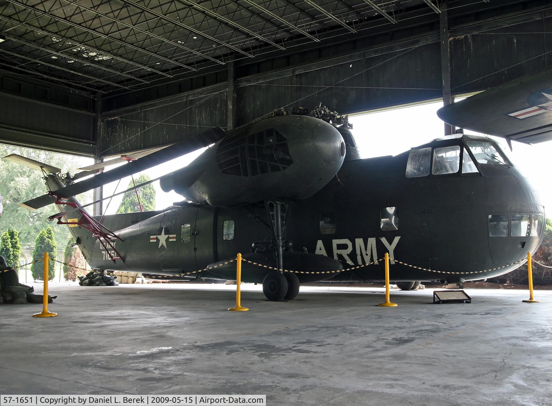 57-1651, 1957 Sikorsky CH-37B Mojave C/N 57-1651, This huge transport helicopter has been part of the museum collection since 1975.