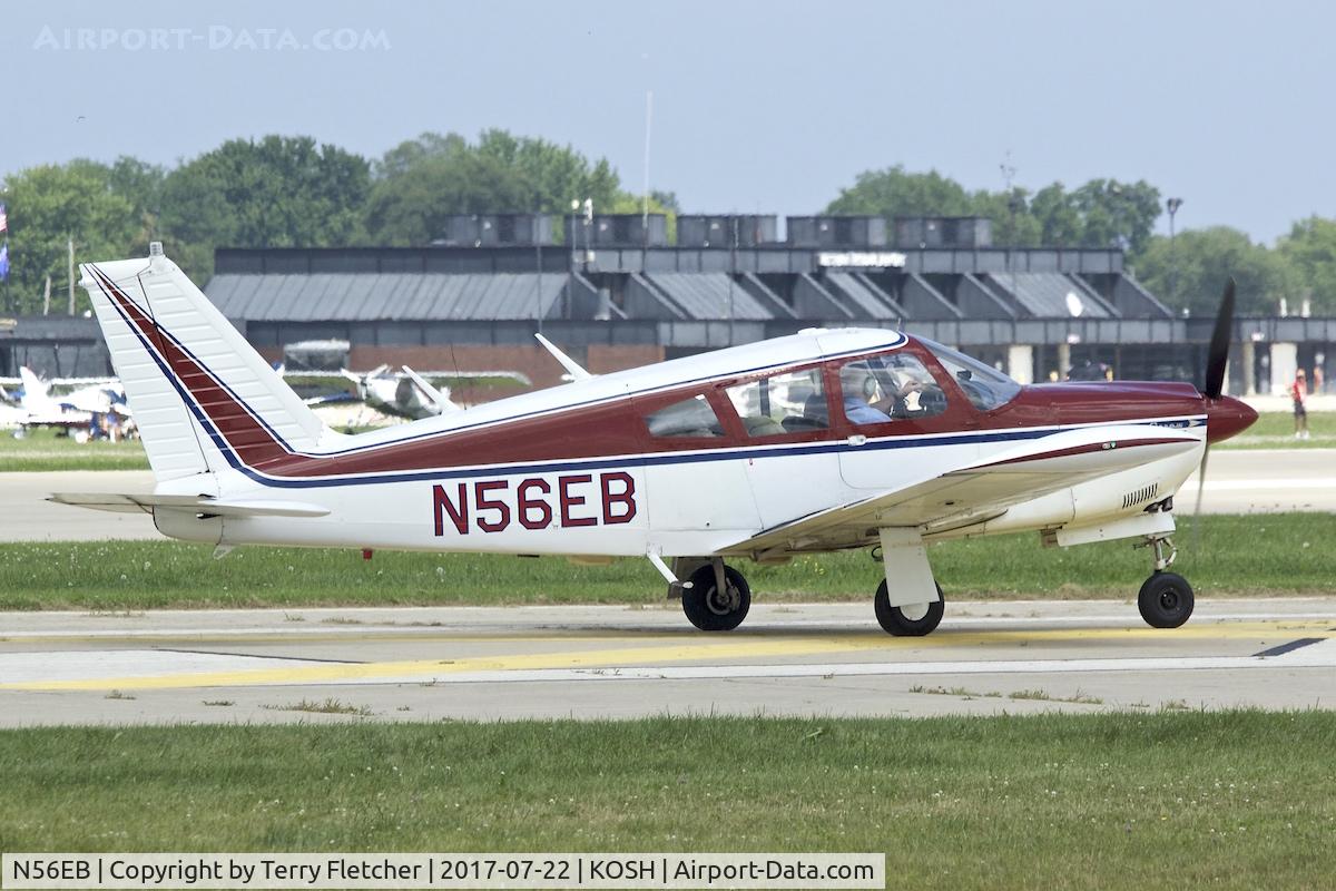 N56EB, 1968 Piper PA-28R-180 Cherokee Arrow C/N 28R30647, At 2017 EAA AirVenture at Oshkosh