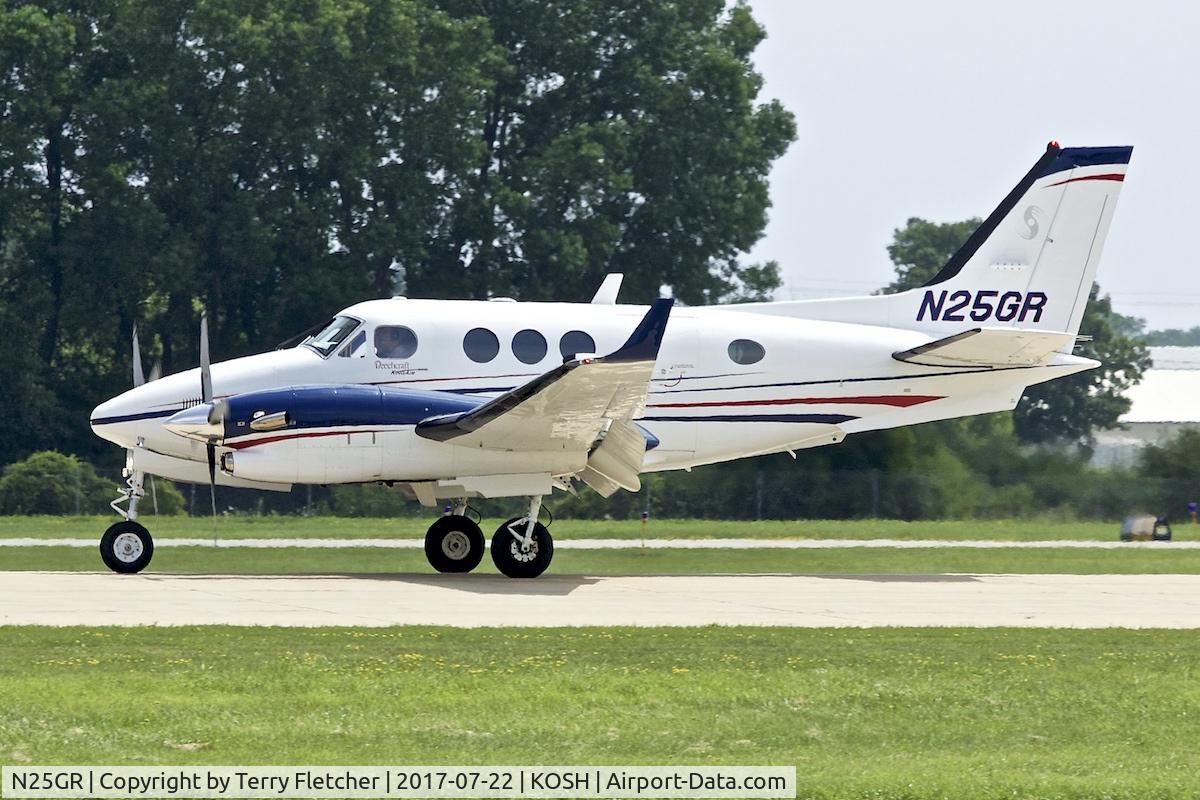 N25GR, 1996 Raytheon C90A King Air C/N LJ-1440, At 2017 EAA AirVenture at Oshkosh