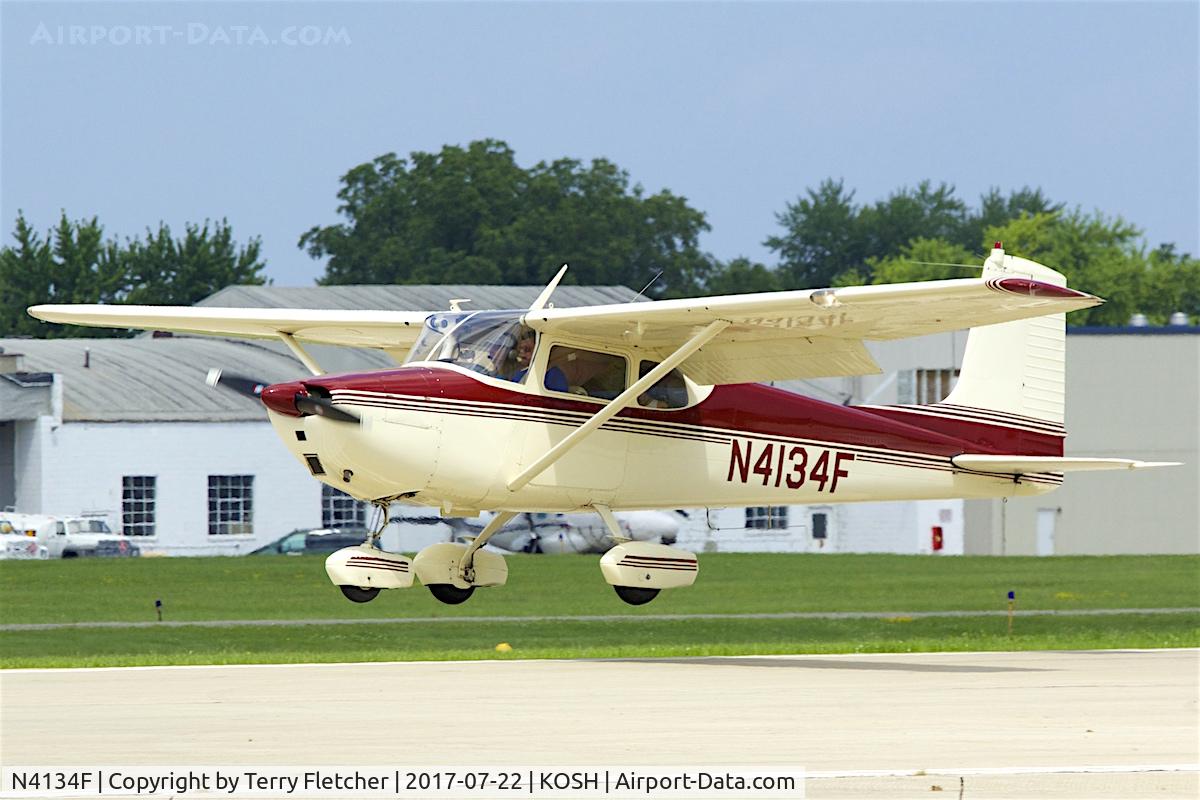 N4134F, 1958 Cessna 172 C/N 46034, At 2017 EAA AirVenture at Oshkosh