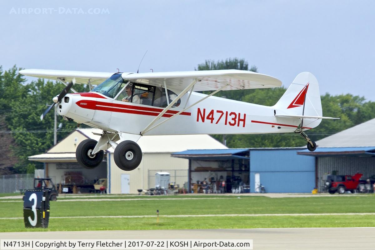 N4713H, 1948 Piper PA-11 Replica Cub Special C/N 11-501, At 2017 EAA AirVenture at Oshkosh