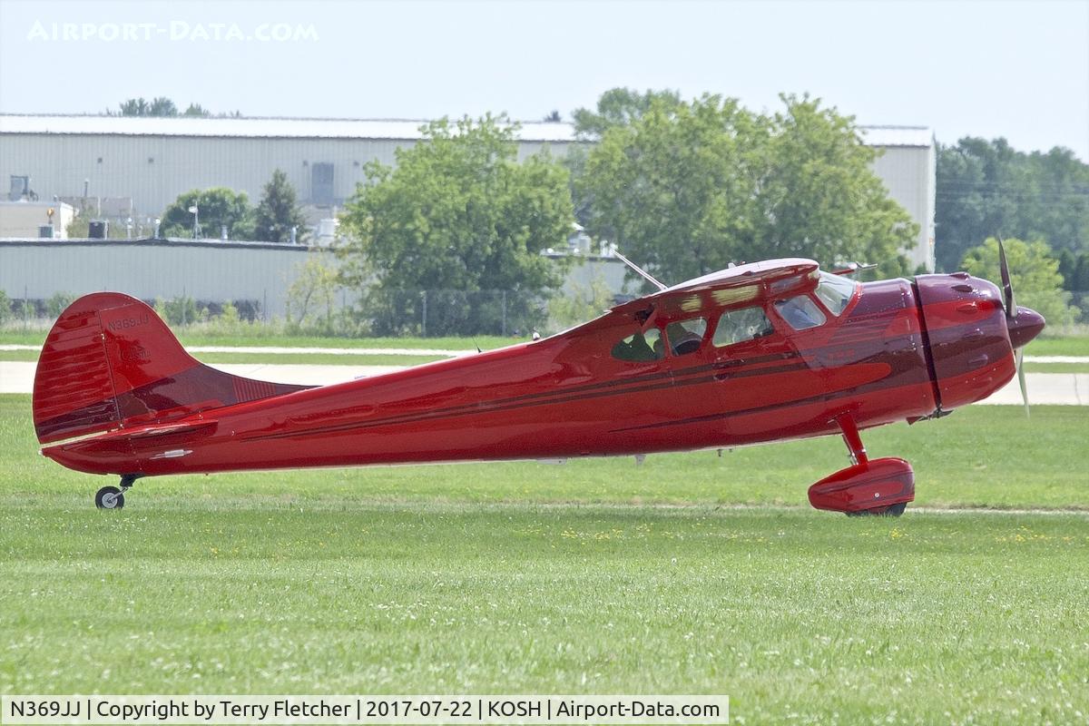 N369JJ, 1950 Cessna 195A C/N 7510, At 2017 EAA AirVenture at Oshkosh