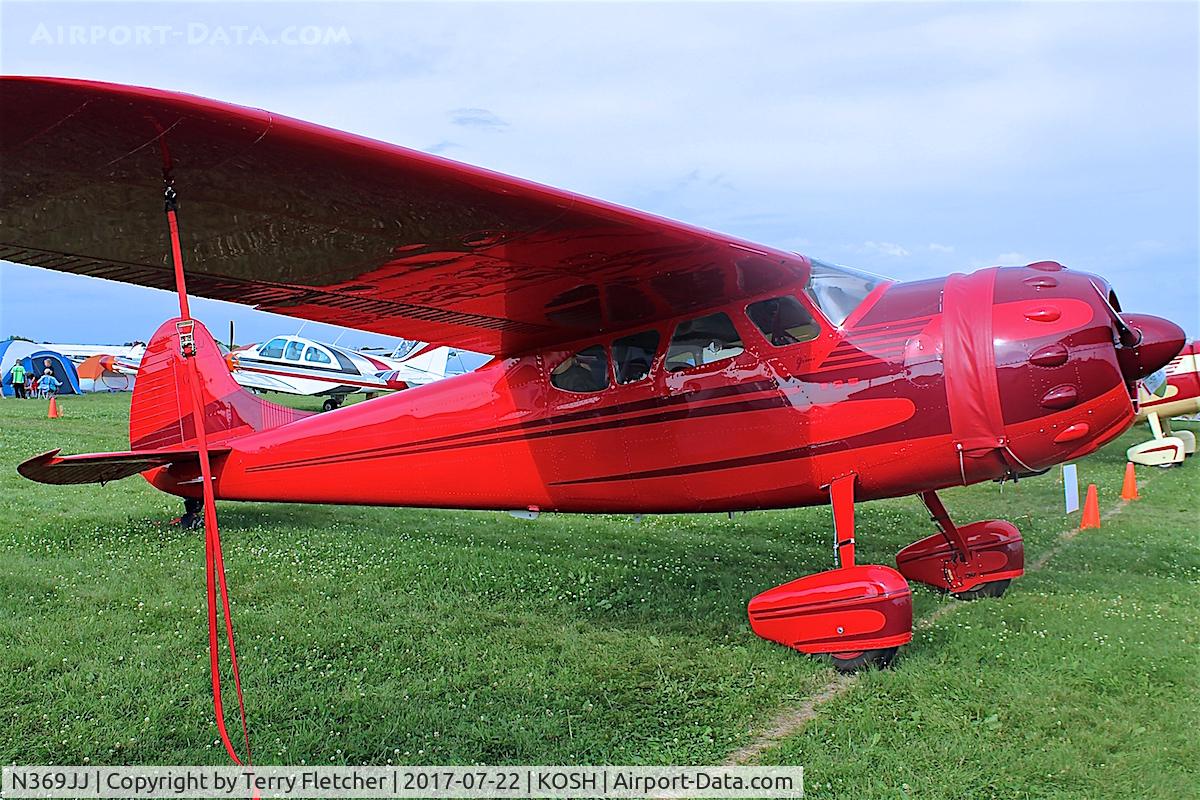 N369JJ, 1950 Cessna 195A C/N 7510, At 2017 EAA AirVenture at Oshkosh