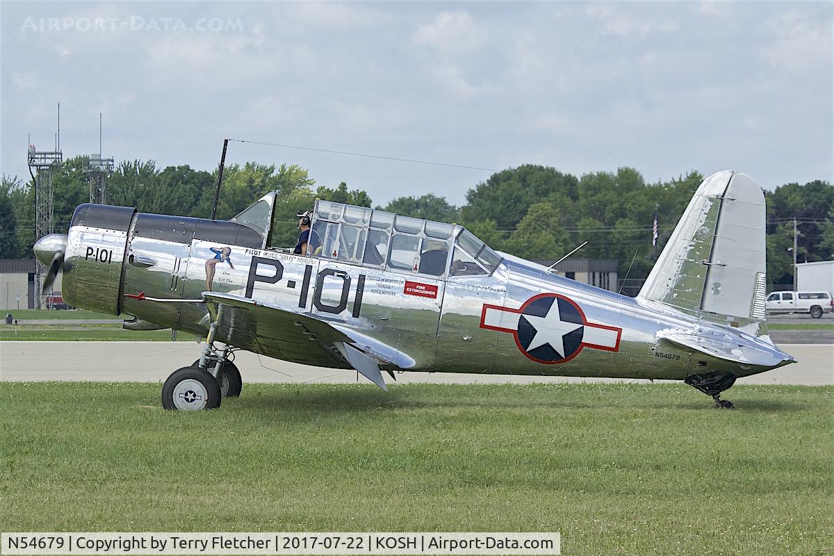 N54679, 1941 Consolidated Vultee BT-13A C/N 2990, At 2017 EAA AirVenture at Oshkosh