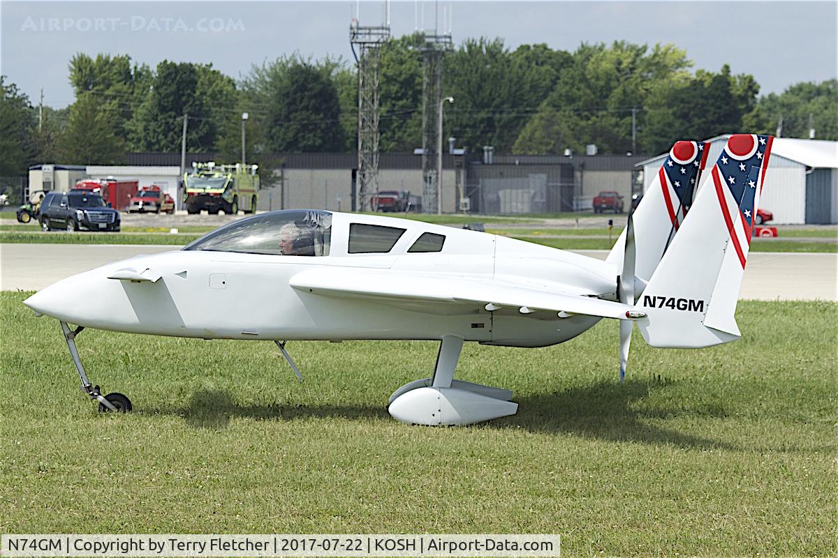N74GM, Co-Z Cozy C/N 607, At 2017 EAA AirVenture at Oshkosh