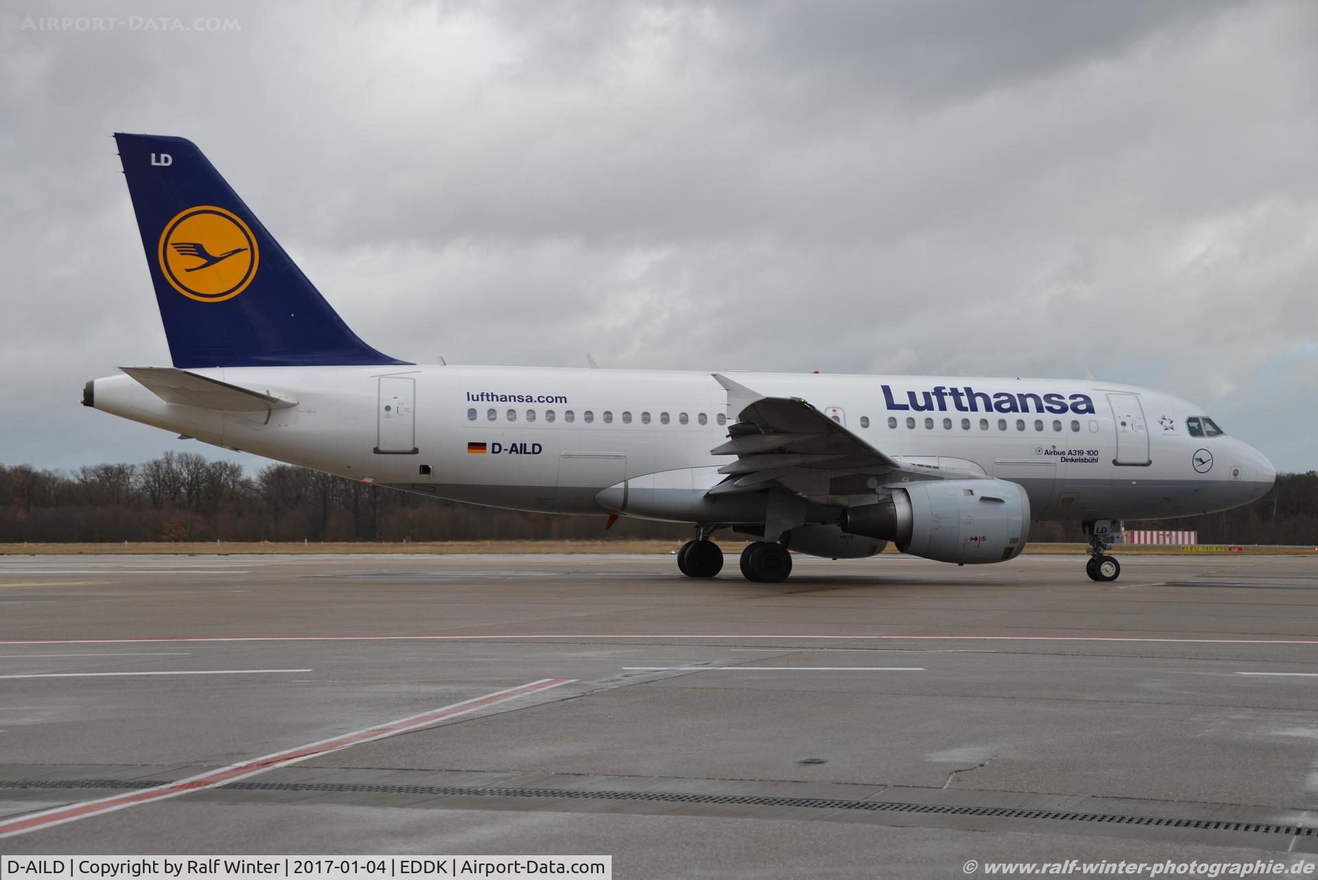 D-AILD, 1996 Airbus A319-114 C/N 623, Airbus A319-114 - LH DLH Lufthansa 'Dinkelsbuehl' - 623 - D-AILD - 04.01.2017 - CGN