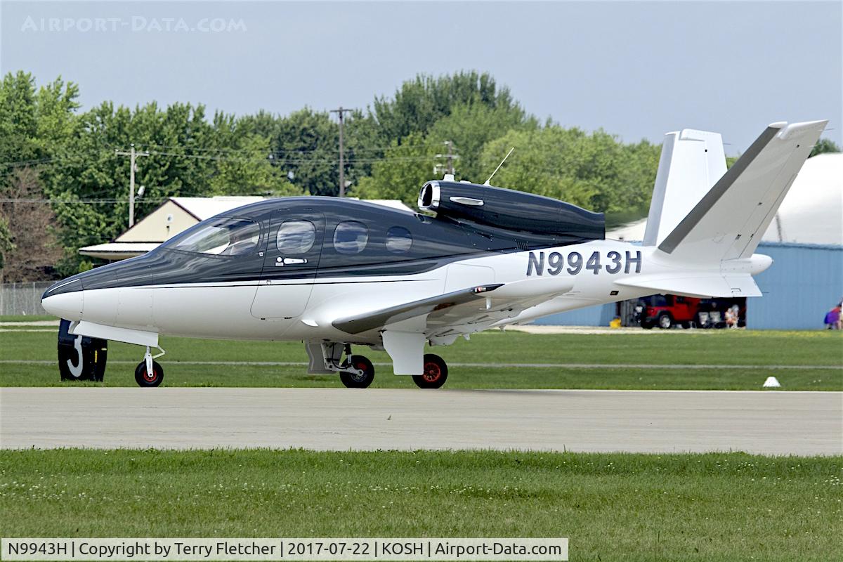 N9943H, 2016 Cirrus SF50 Vision C/N 0007, At 2017 EAA AirVenture at Oshkosh