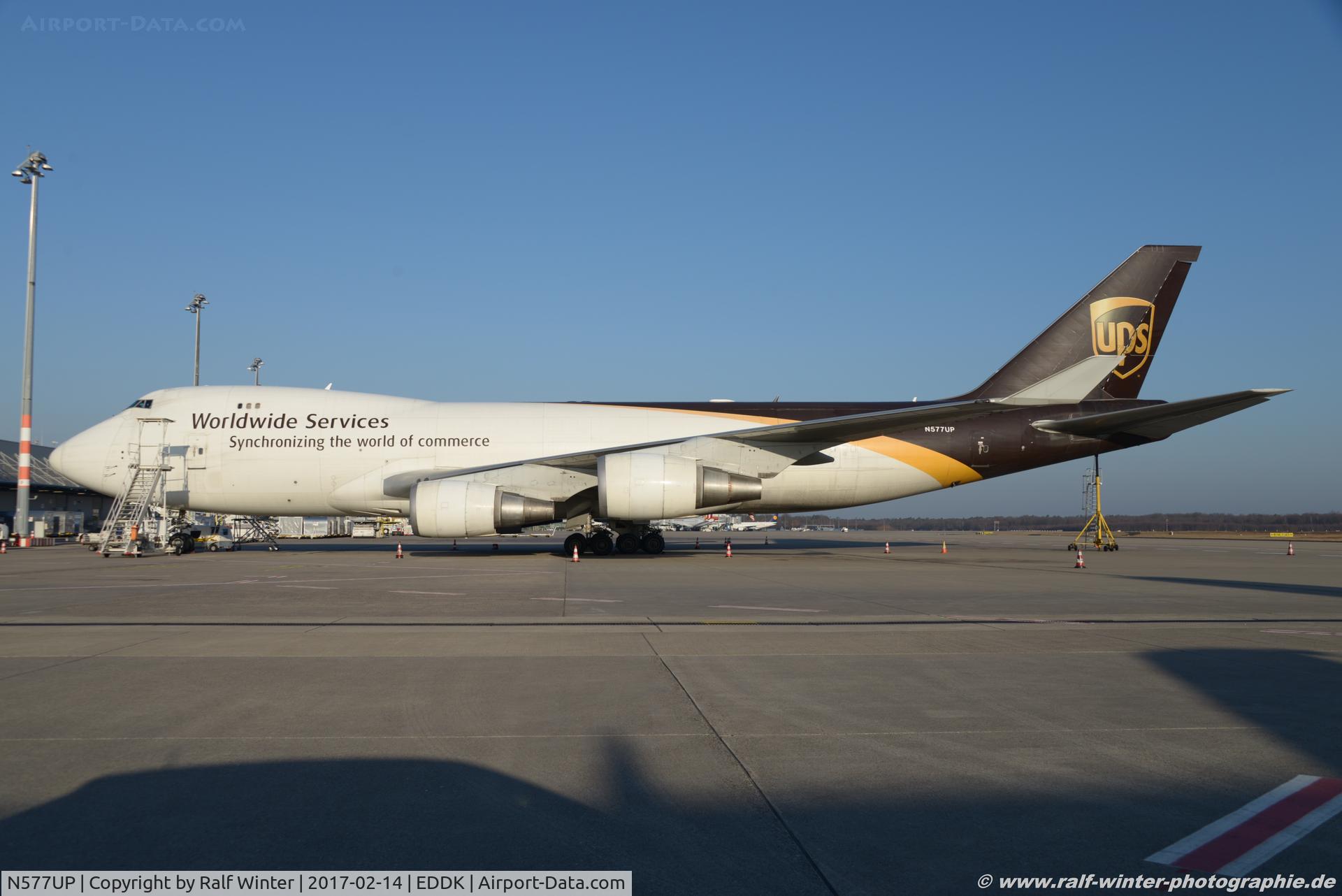 N577UP, 2009 Boeing 747-44AF C/N 35666, Boeing 747-44AF - 5X UPS United Pacel Service - 35666 - N577UP - 14.02.2017 - CGN
