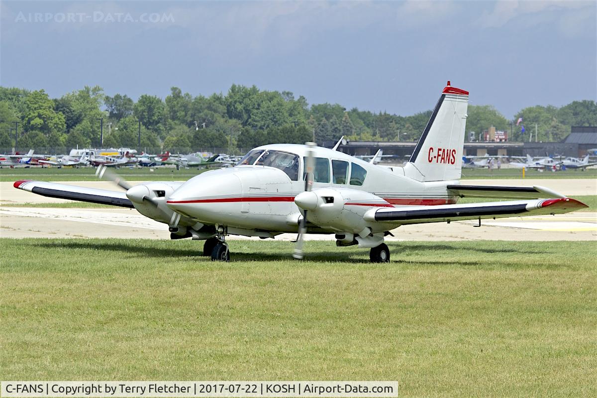 C-FANS, 1979 Piper PA-23-250 Aztec C/N 27-7954081, At 2017 EAA AirVenture at Oshkosh