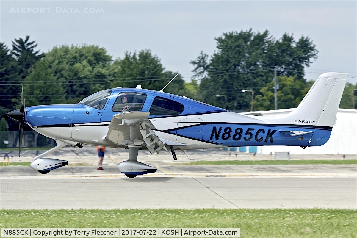 N885CK, 2017 Cirrus SR22T Carbon C/N 1510, At 2017 EAA AirVenture at Oshkosh