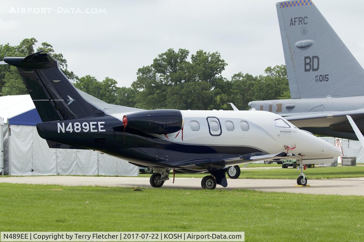 N489EE, 2017 Embraer EMB-500 Phenom 100 C/N 50000372, At 2017 EAA AirVenture at Oshkosh