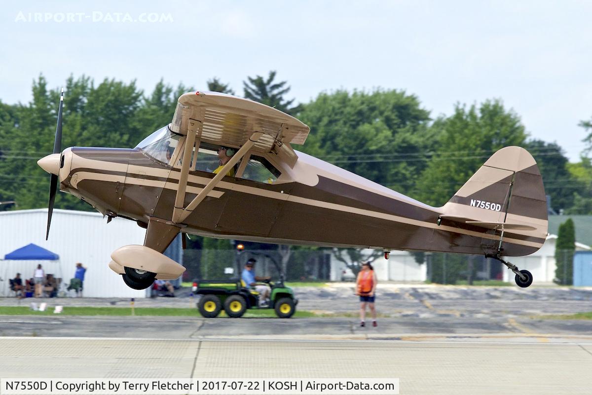 N7550D, 1957 Piper PA-22-150 Tri-Pacer C/N 22-5281, At 2017 EAA AirVenture at Oshkosh