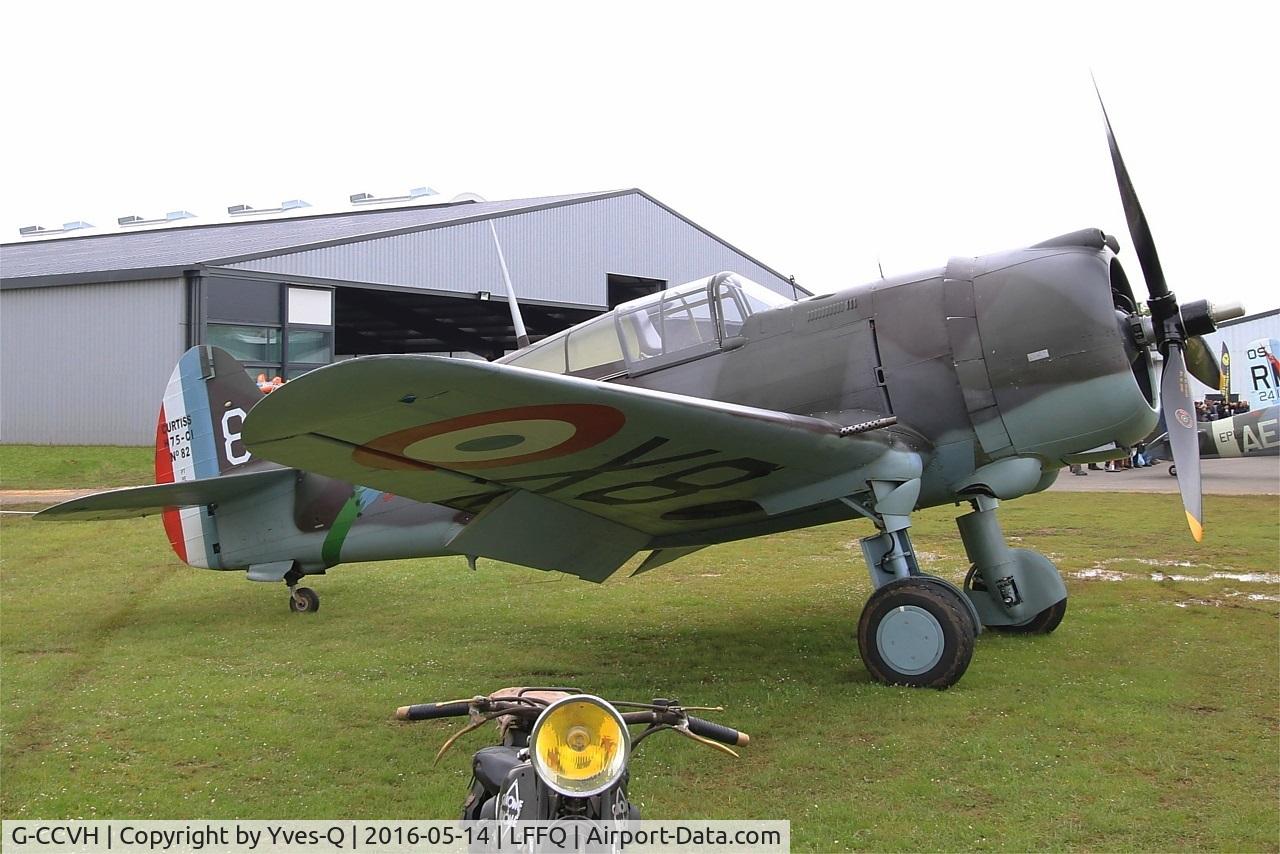 G-CCVH, 1939 Curtiss H-75A-1 C/N 12881, Curtiss H-75A-1, Static display, La Ferté-Alais airfield (LFFQ) Airshow 2016