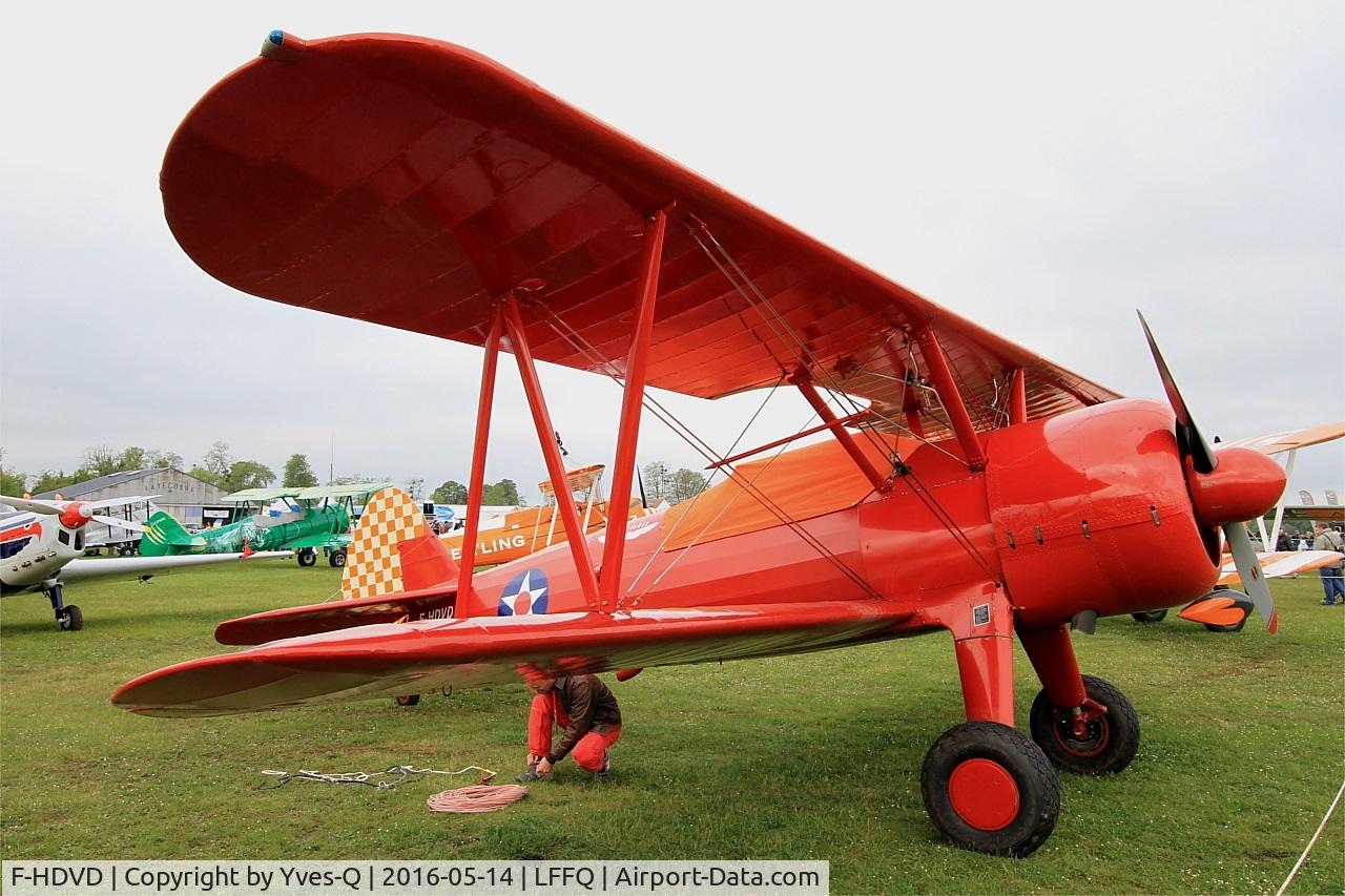 F-HDVD, 1940 Boeing A75N1 (PT-17) C/N 75-940, Boeing A75N1 (PT-17), Static display, La Ferté-Alais (LFFQ) air show 2016