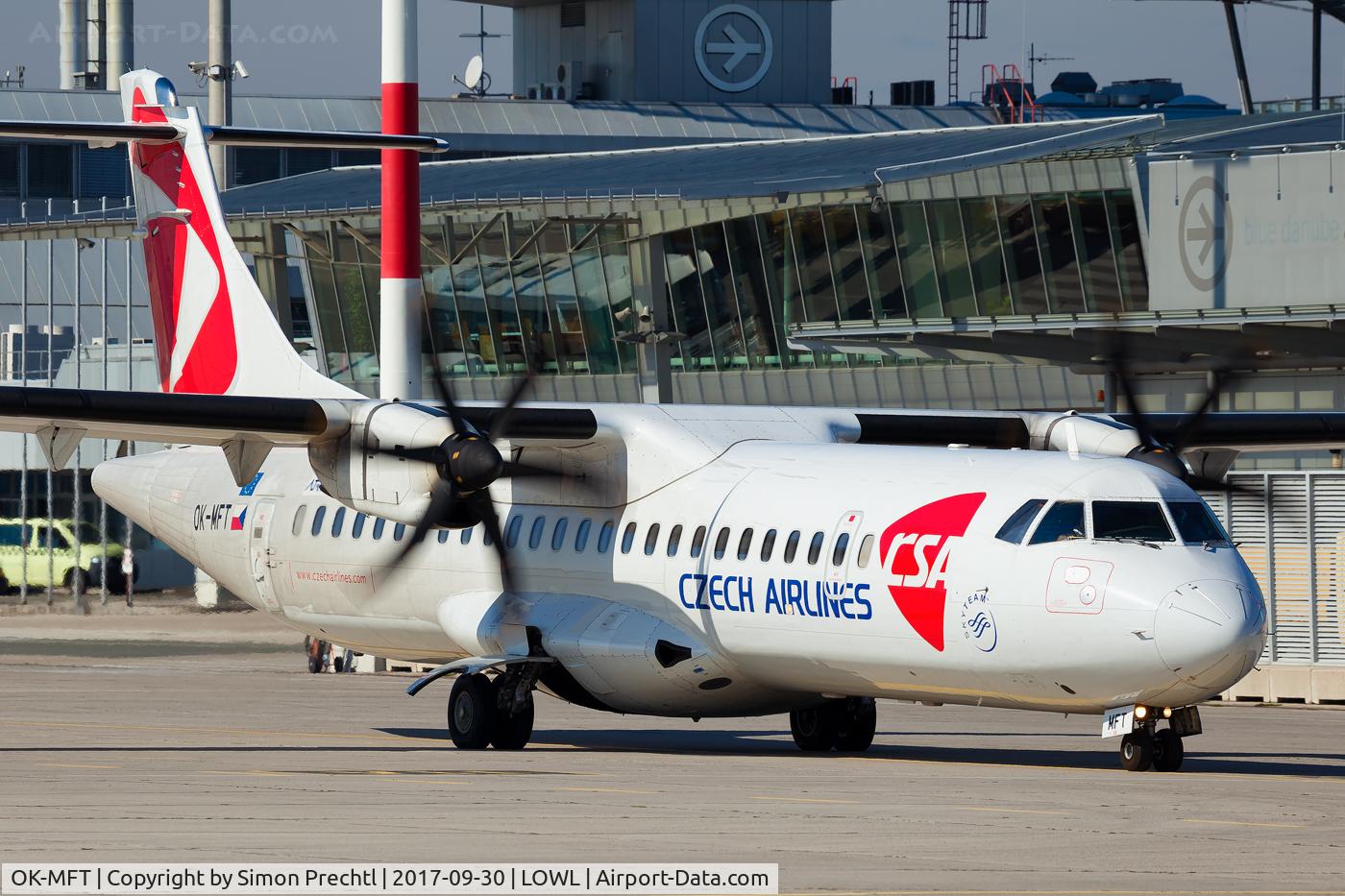 OK-MFT, 2007 ATR 72-212A C/N 761, OK-MFT @ Linz Airport