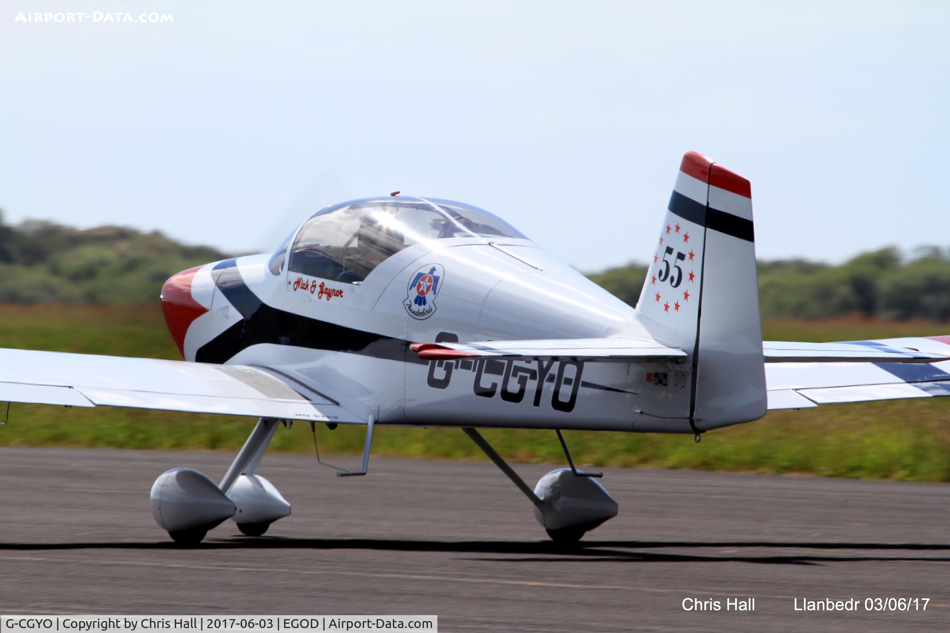 G-CGYO, 2005 Vans RV-6A C/N 24704, Royal Aero Club 3Rs air race at Llanbedr