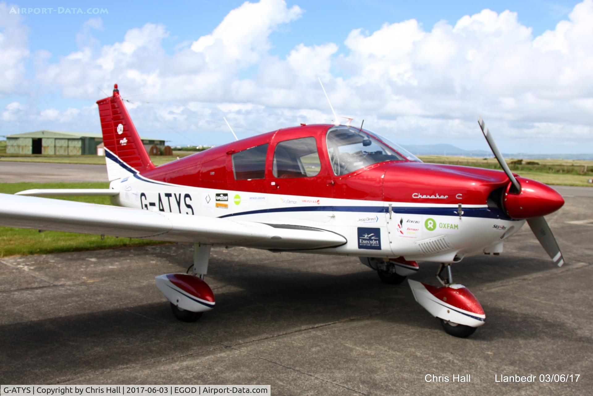 G-ATYS, 1966 Piper PA-28-180 Cherokee C/N 28-3296, Royal Aero Club 3Rs air race at Llanbedr