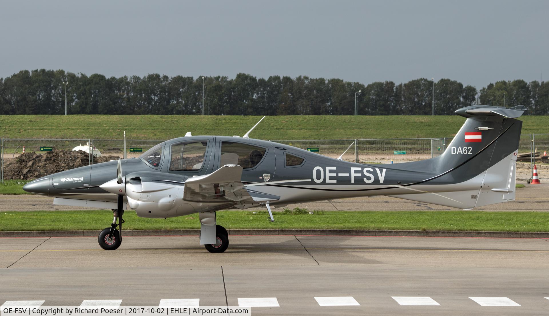 OE-FSV, 2017 Diamond DA-62 C/N 62.071, On a short visit at Lelystad.