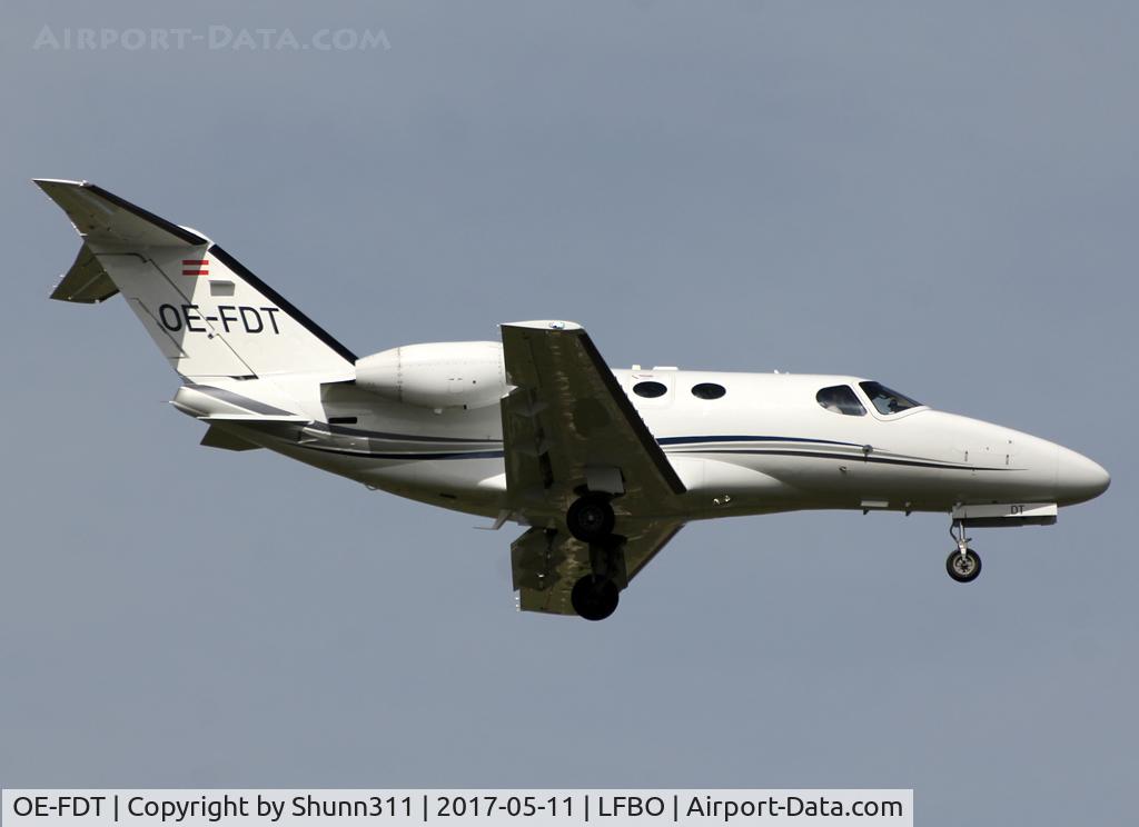 OE-FDT, 2009 Cessna 510 Citation Mustang Citation Mustang C/N 510-0156, Landing rwy 14R