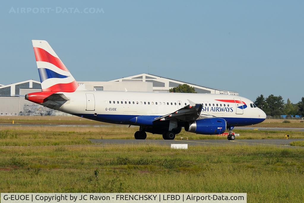 G-EUOE, 2001 Airbus A319-131 C/N 1574, British Airways to London Gatwick