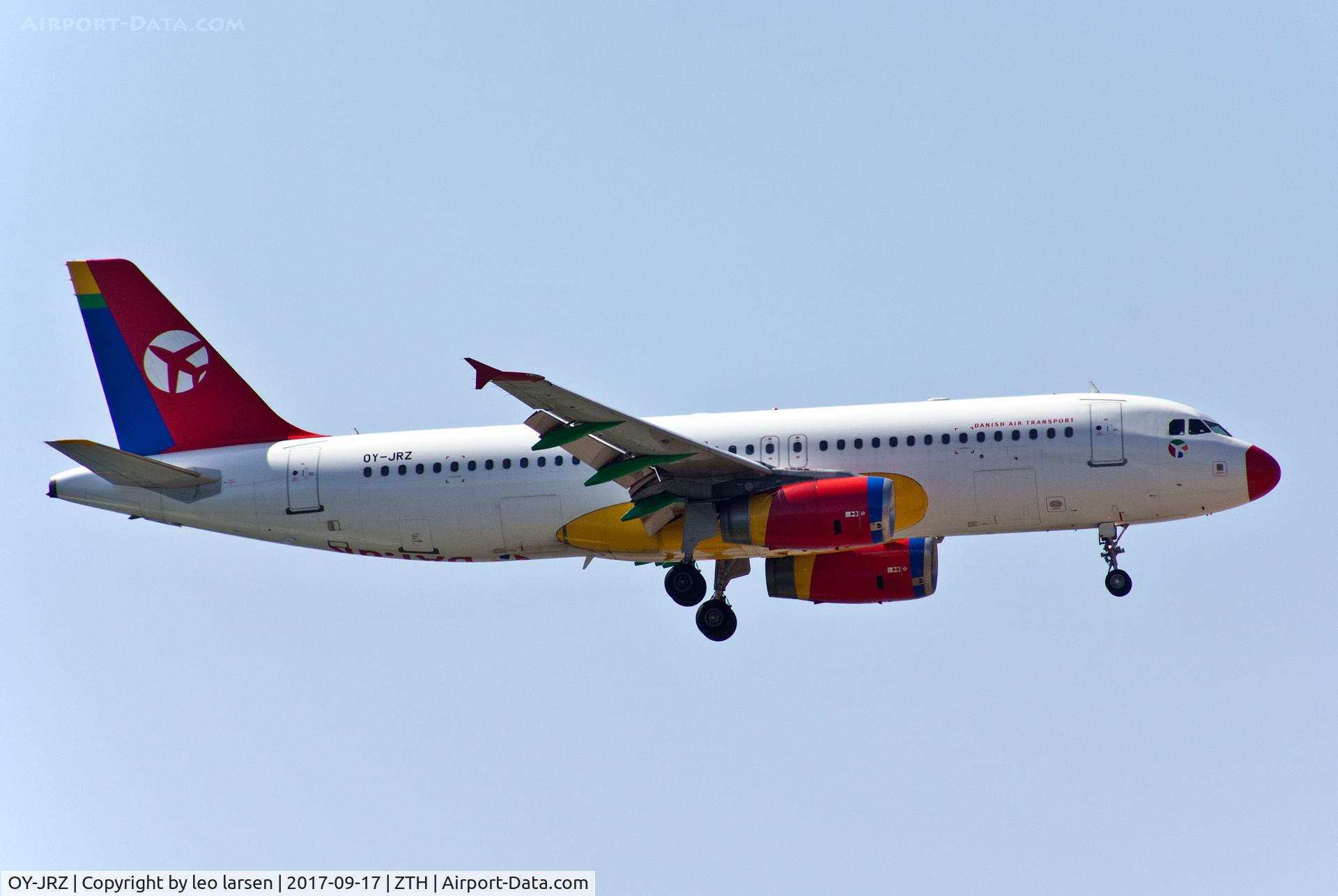 OY-JRZ, 2003 Airbus A320-233 C/N 2102, Zakynthos 17.9.2017