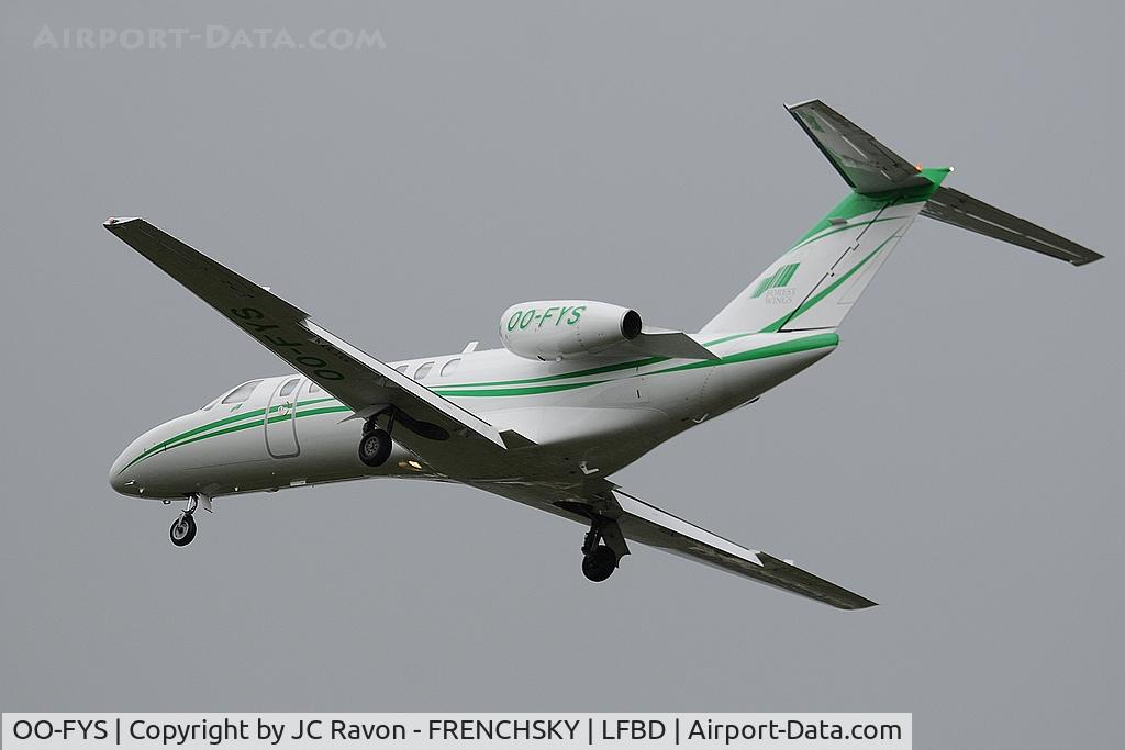 OO-FYS, 2007 Cessna 525B CitationJet CJ3 C/N 525B-0197, Abelag Aviation landing runway 23