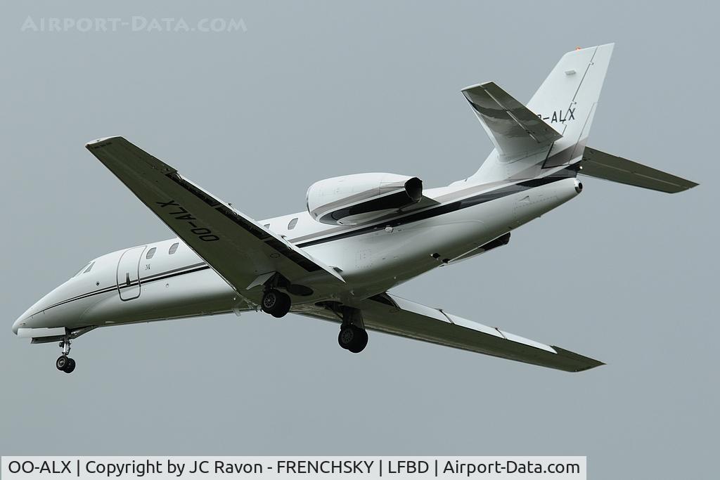 OO-ALX, 2009 Cessna 680 Citation Sovereign C/N 680-0271, Flying Group landing runway 23