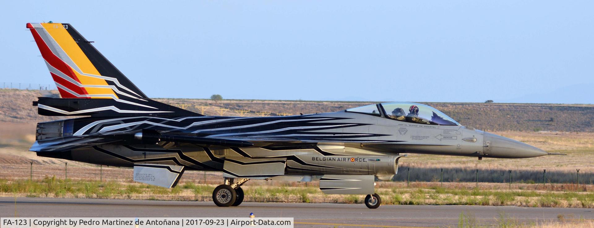 FA-123, SABCA F-16AM Fighting Falcon C/N 6H-123, Aeropuerto Internacional Lleida-Alguaire
