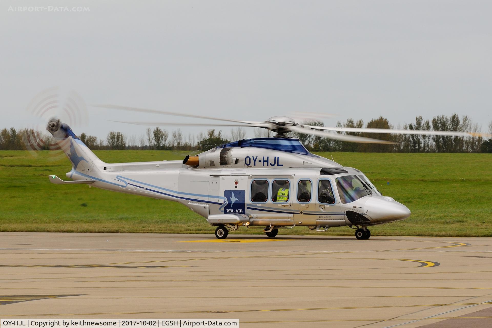 OY-HJL, 2009 AgustaWestland AW-139 C/N 31245, Nice return visitor.