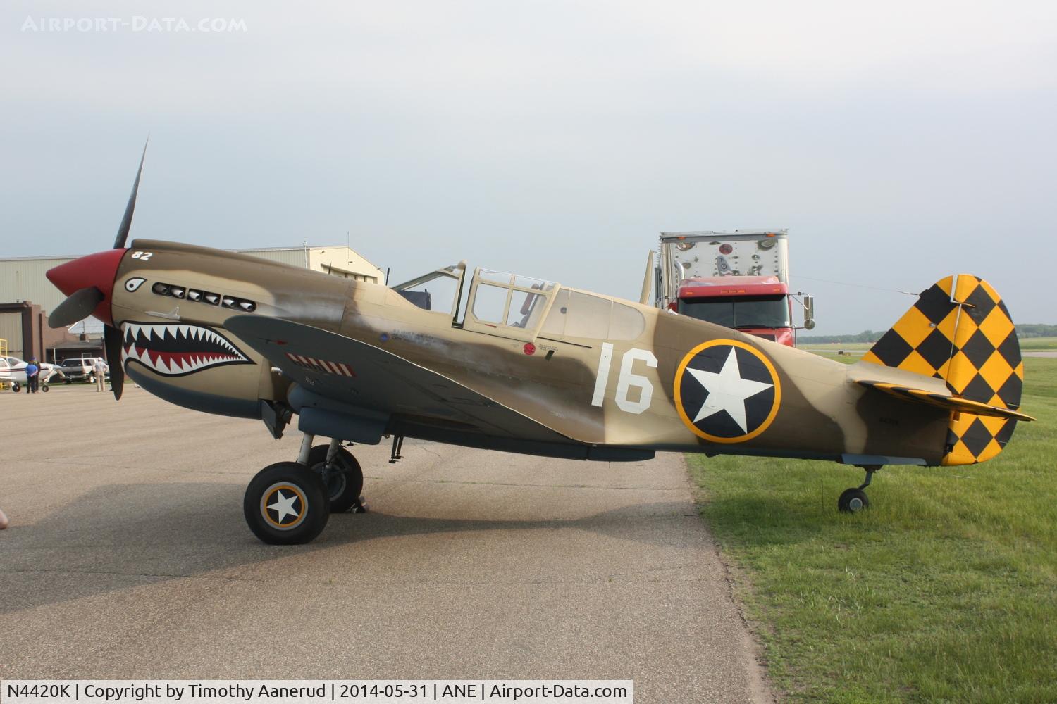 N4420K, Curtiss P-40E Warhawk C/N AK75315134, Curtiss P-40E, c/n: AK75315134
