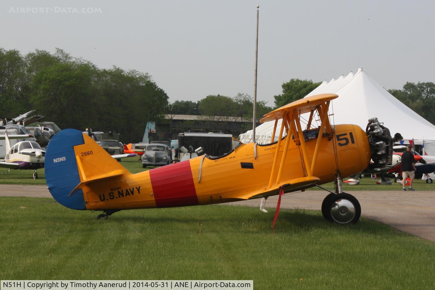 N51H, 1941 Naval Aircraft Factory N3N-3 C/N 2660, 1941 Naval Aircraft Factory N3N-3, c/n: 2660