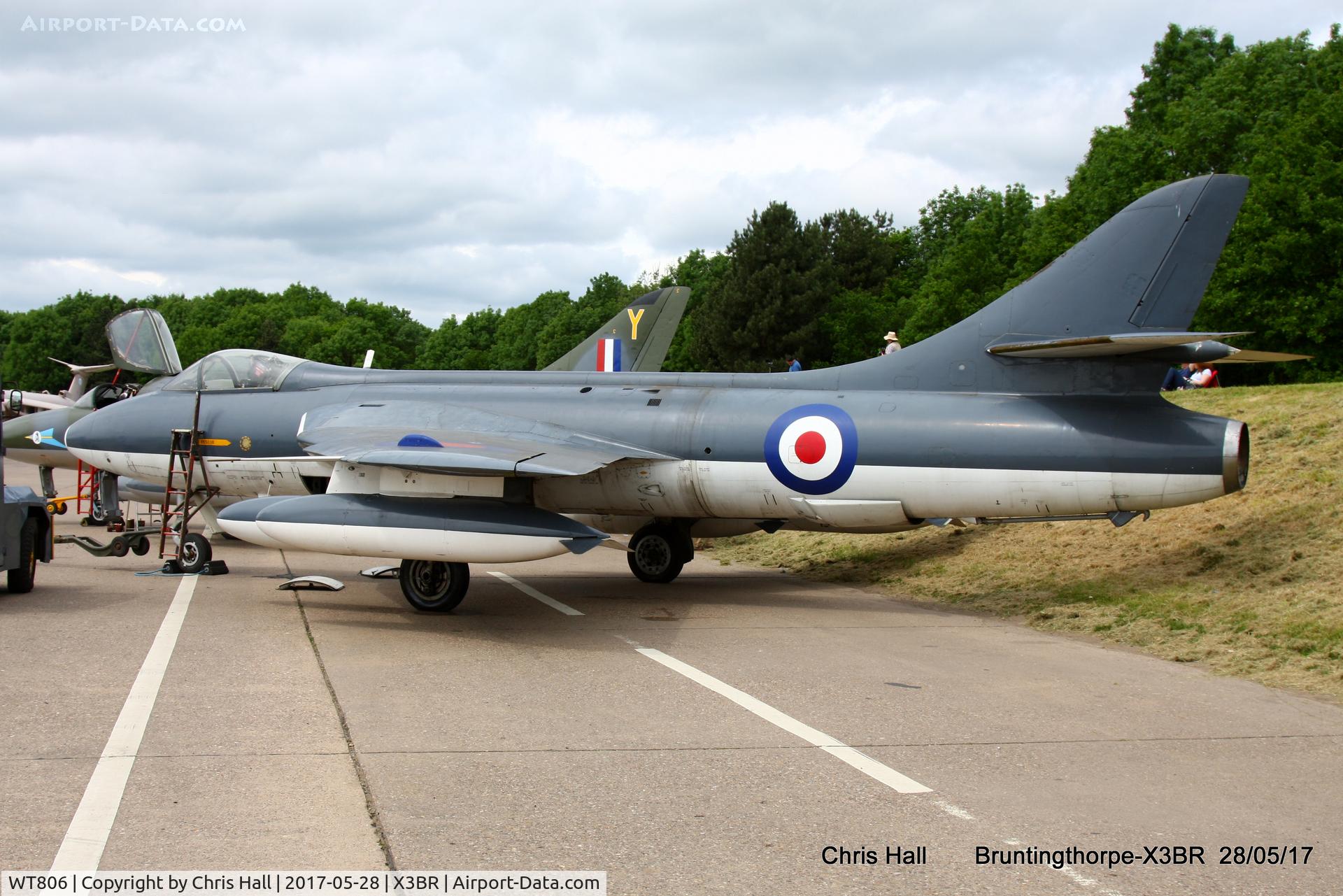 WT806, 1955 Hawker Hunter GA.11 C/N 41H-670749, Cold War Jets open day 2017