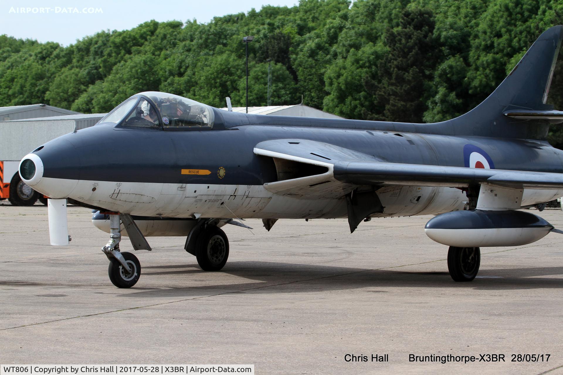 WT806, 1955 Hawker Hunter GA.11 C/N 41H-670749, Cold War Jets open day 2017