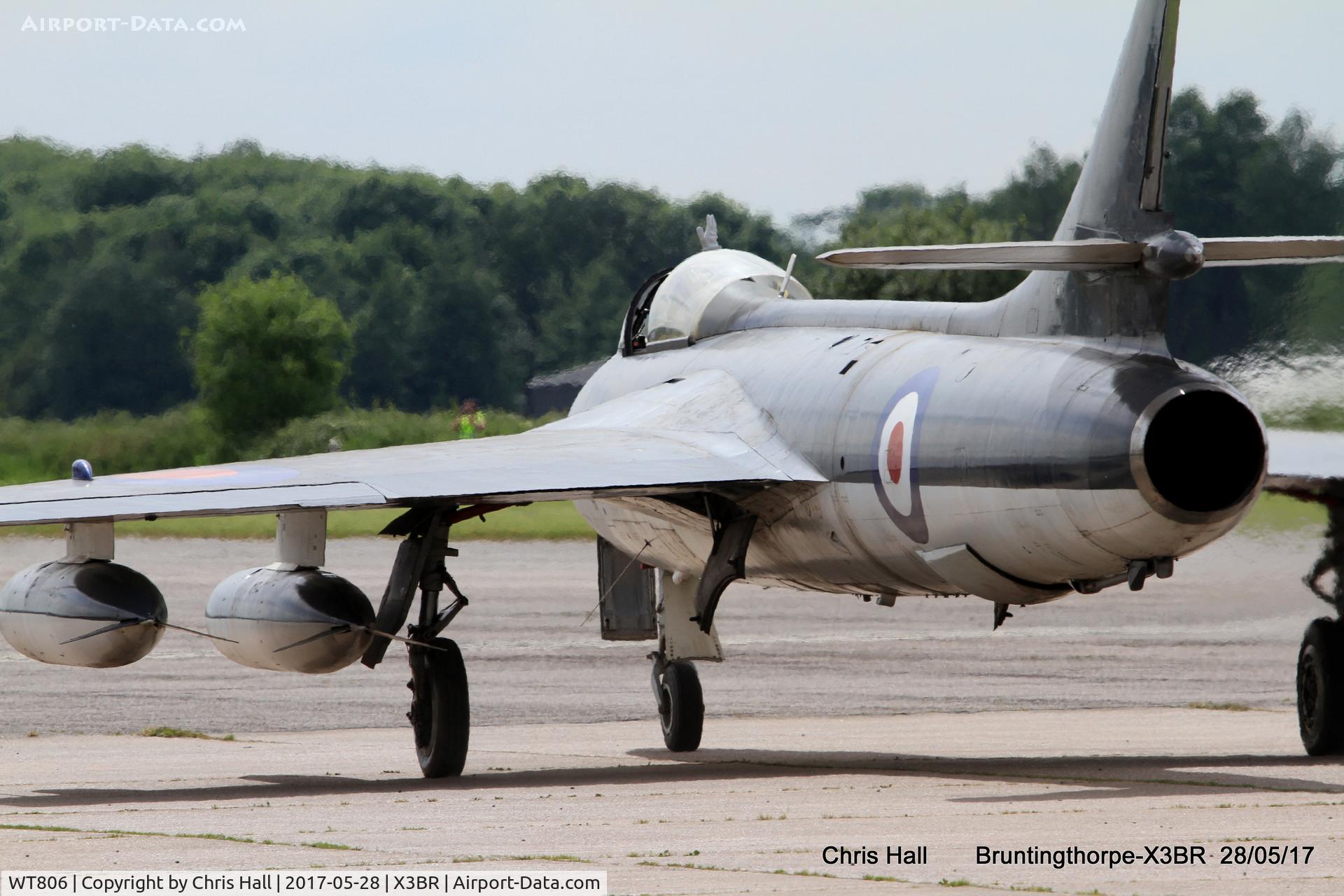 WT806, 1955 Hawker Hunter GA.11 C/N 41H-670749, Cold War Jets open day 2017